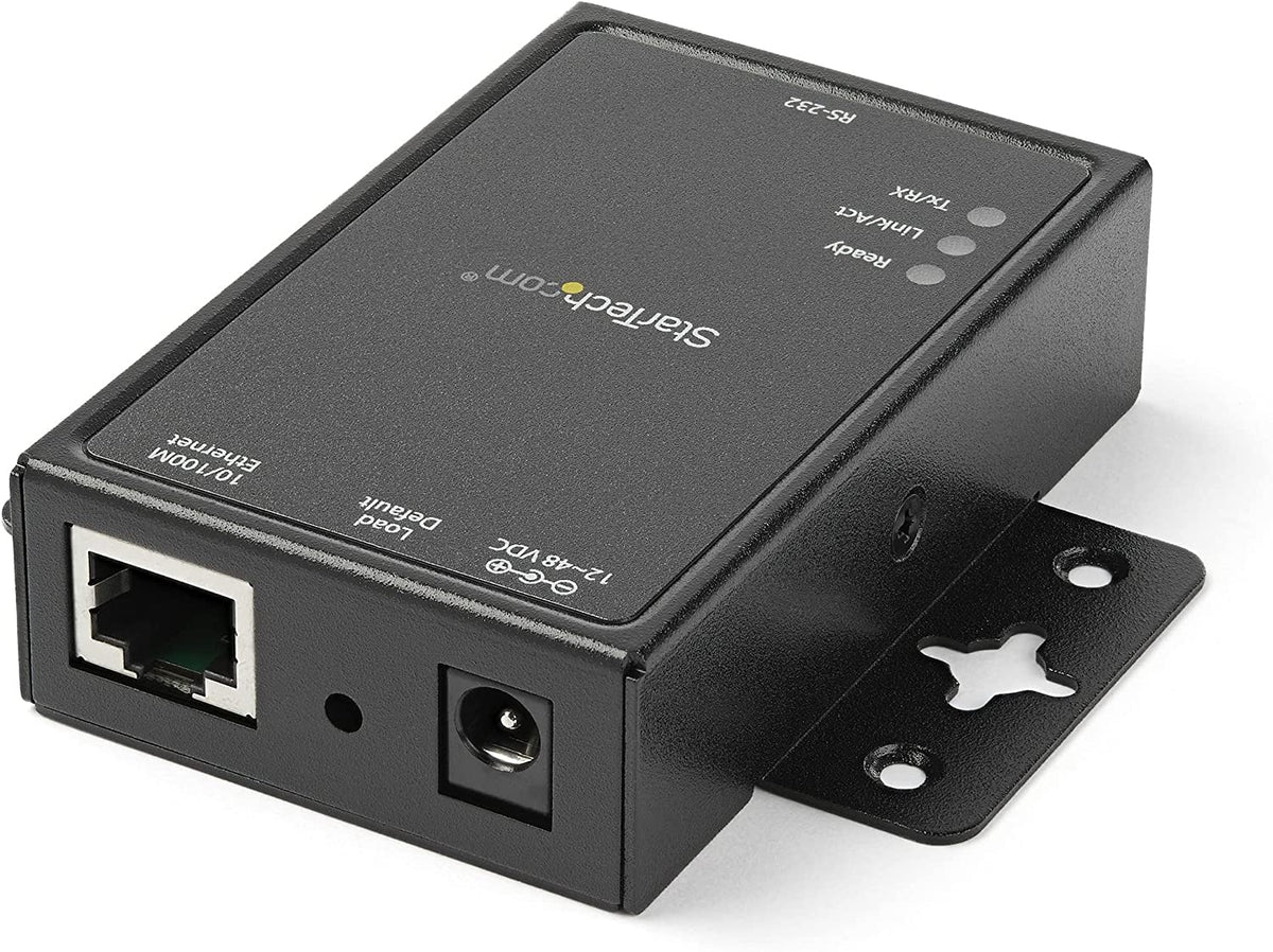 StarTech.com 1 Port RS232 to Ethernet IP Converter / Device Server - Aluminum - Serial over IP Device Server - Serial to IP Converter (NETRS2321P)