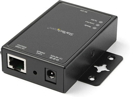 StarTech.com 1 Port RS232 to Ethernet IP Converter / Device Server - Aluminum - Serial over IP Device Server - Serial to IP Converter (NETRS2321P)