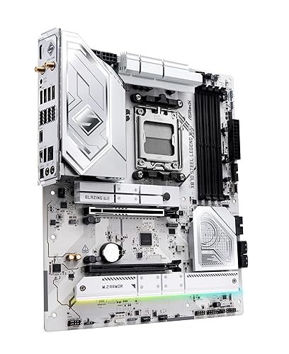 ASRock X870 Steel Legend WiFi 7 AMD Ryzen Socket AM5 ATX Motherboard DDR5 DIMMs 8000 MHz 256 GB SATA3 6.0 Gb/s USB4 M.2