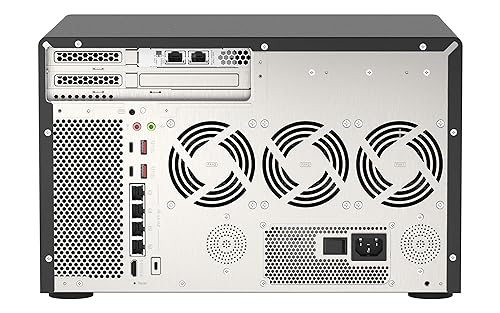 QNAP TVS-h1288X-W1250-16G-US High-Speed Media NAS with Intel® Xeon® W-1250 CPU and Two 10GbE Ports