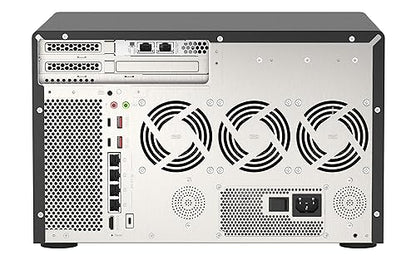 QNAP TVS-h1288X-W1250-16G-US High-Speed Media NAS with Intel® Xeon® W-1250 CPU and Two 10GbE Ports