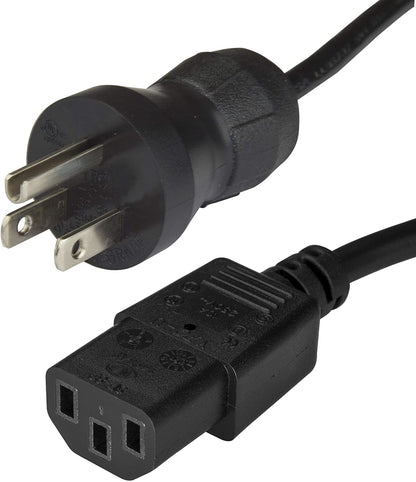 StarTech.com 15ft (4.5m) Hospital Grade Power Cord, 18AWG, NEMA 5-15P to C13, 10A 125V, Green Dot Medical Power Cable, PC Power Supply Power Cable, Printer/Monitor Power Cable - UL Listed (PXTMG10115) 15 ft/4.5 m
