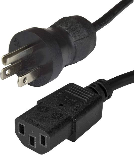 StarTech.com 15ft (4.5m) Hospital Grade Power Cord, 18AWG, NEMA 5-15P to C13, 10A 125V, Green Dot Medical Power Cable, PC Power Supply Power Cable, Printer/Monitor Power Cable - UL Listed (PXTMG10115) 15 ft/4.5 m