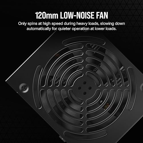 CORSAIR CX750 80 Plus Bronze Non Modular Low-Noise ATX 750 Watt Power Supply - NA - Black