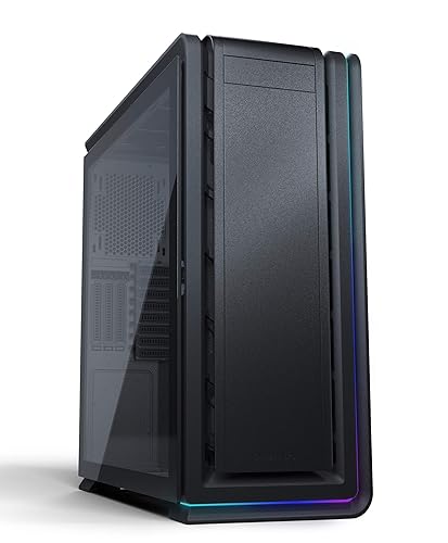 Phanteks Enthoo 719 High Performance Full-Tower (PH-ES719LTG_DBK01) – Tempered Glass, Aluminum Panels, Dual System/PSU Support, Massive Storage, Fan Hub, Digital-RGB Lighting, Black BLACK Case