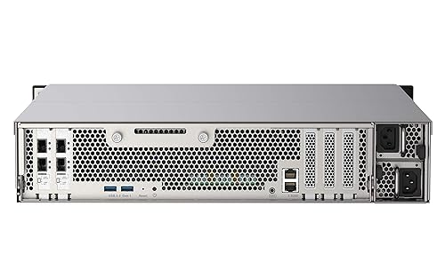 QNAP TS-h2490FU-7302P-256G 24 Bay Dual Node NAS with Two Dual-Port 25GbE SmartNIC Ports and 1100W Redundant PSU
