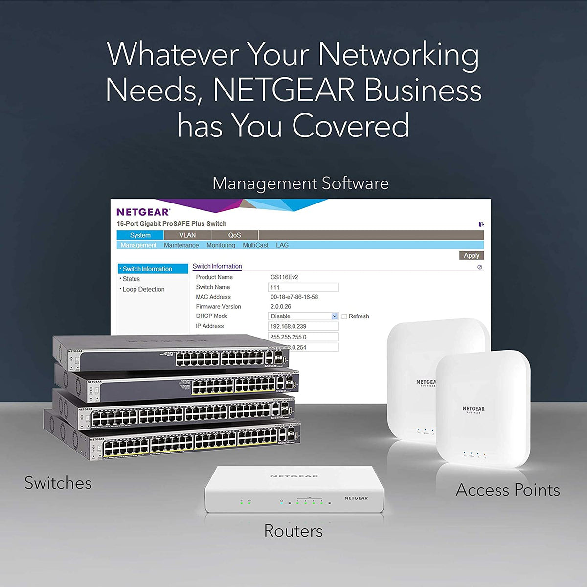 NETGEAR 8-Port Gigabit Ethernet Plus Switch (GS108Ev3) - Desktop, and ProSAFE Limited Lifetime Protection Plus 8 port