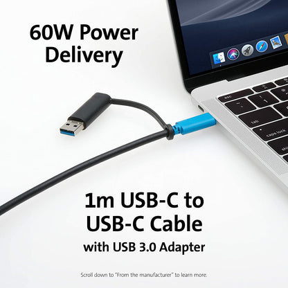 Kensington SD4900P Triple 4k Display Docking Station for Windows, MacBooks and Surface - 60W PD; USB-C, Thunderbolt 3/4 &amp; USB-A (K36800NA)