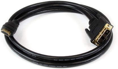 StarTech.com 10ft HDMI to DVI D Adapter Cable - Bi-Directional - HDMI to DVI / DVI to HDMI Adapter for Your Computer Monitor (HDMIDVIMM10) 10 ft / 3m Standard Packaging