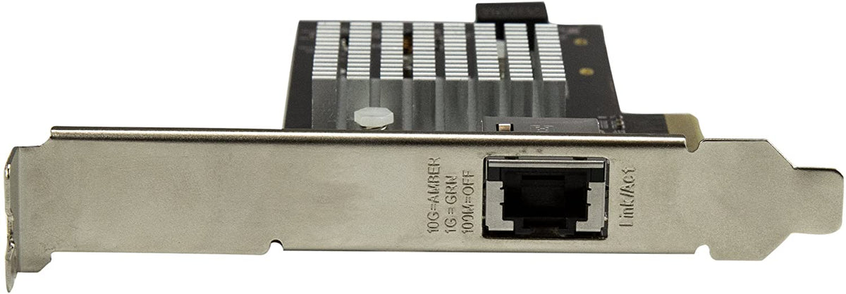 StarTech.com 1 Port 10G PCIe Network Card - 10GBase-T/NBASE-T - RJ45 Port - Intel X550 Chipset - Ethernet Card - Network Adapter - Intel NIC Card (ST10000SPEXI) Red 4.8" x 2.7" x 6" 1 Port