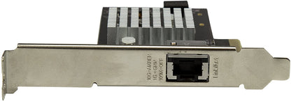 StarTech.com 1 Port 10G PCIe Network Card - 10GBase-T/NBASE-T - RJ45 Port - Intel X550 Chipset - Ethernet Card - Network Adapter - Intel NIC Card (ST10000SPEXI) Red 4.8" x 2.7" x 6" 1 Port