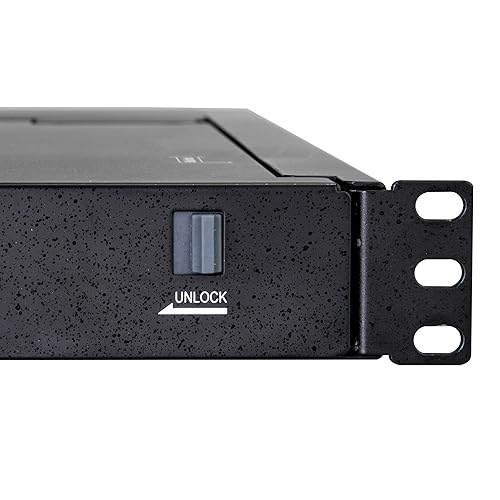 StarTech.com Rackmount KVM Console - Single Port VGA KVM with 17 LCD Monitor for Server Rack - Fully Featured Universal 1U LCD KVM Drawer w/Cables & Hardware - USB Support - 50,000 MTBF (RKCONS1701) 17 in | Single Port KVM