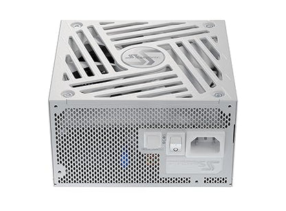 Seasonic Focus GX-750 White ATX3, 750W 80+ Gold Full-Modular, Fan Control in Fanless, Silent, Cooling Mode, 10 Year Warranty, Power Supply for Gaming and Various Application, SRP-FGX751-A5A32SF. Focus Gold 750W White