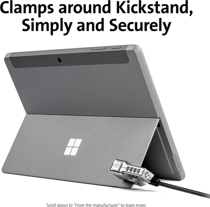 Kensington Combination Lock for Surface Pro and Surface Go (K66301WW) , Black