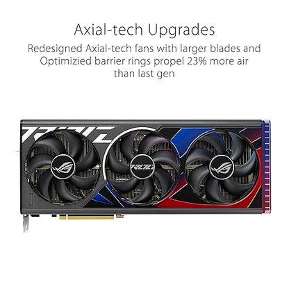 ASUS ROG Strix GeForce RTX™ 4080 Super Gaming Graphics Card (PCIe 4.0, 16GB GDDR6X, DLSS 3, HDMI 2.1a, DisplayPort 1.4a, Vapor Chamber, Massive Vented Backplate, Power Sensing, Aura Sync)