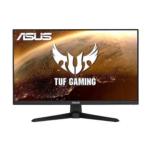 ASUS TUF Gaming 23.8” 1080P Monitor (VG247Q1A) - Full HD,165Hz (Supports 144Hz),1ms, Extreme Low Motion Blur, Adaptive-sync, FreeSync Premium,Shadow Boost, Speakers, Eye Care, HDMI, DisplayPort, BLACK 23.8" FHD 1ms 165Hz FreeSync Premium