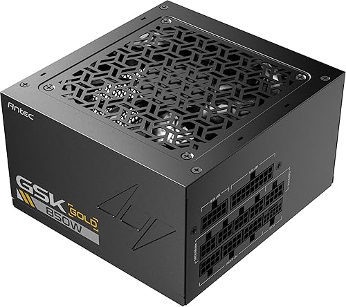 ANTEC GSK850 V2 ATX3.1, 750W Full Modular PSU, 80 Plus Gold Certified, PCIE 5.1 Support, PhaseWave Design, Zero RPM Manager, 120mm Silent Fan, 10-Year Warranty, Braised Cable