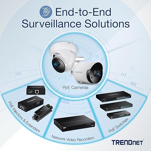 TRENDnet 8-Port Gigabit Long Range Poe+ Switch, TPE-LG80, 65W Poe Budget, Ethernet/Network Switch, Long-Range Poe+ Extends Range Up to 200M (656 ft.), 16 Gbps Switching Capacity, Lifetime Protection