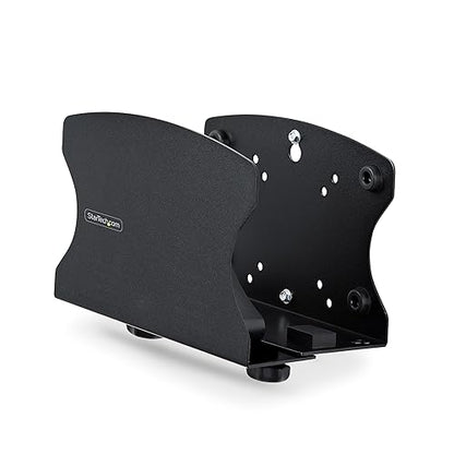 StarTech.com PC Wall Mount Bracket, Supports Desktop Computers Up to 40lb (18kg), Tool-Less Adjustments 1.9-7.8in (50-200mm), Heavy-Duty Wall Mount Shelf/Holder for PC Case/Tower (2NS-CPU-Wall-Mount) Heavy-Duty Wall Mount for PC Case