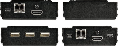 StarTech.com 4K HDMI KVM Extender Over Fiber - HDMI Video &amp; USB Remote KVM Switch/Console Extender - up to 984ft/300m (MultiMode) - 2X 10G MMF SFP+ modules - KVM Extension Kit (TX/RX) (SV565FXHD4KU)