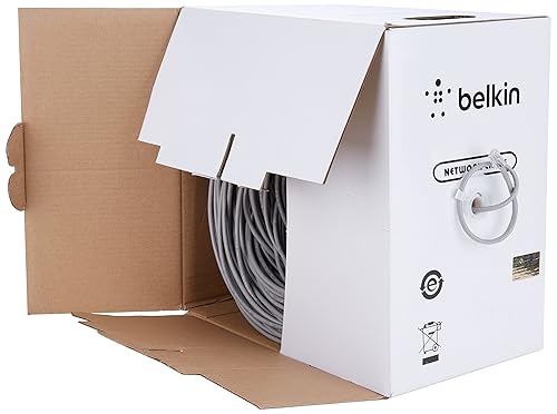 Belkin Cat-5e Bulk Patch Cable (Gray, 1000-Foot Reel)