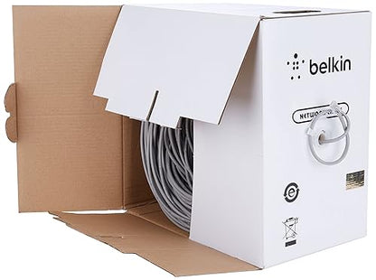Belkin Cat-5e Bulk Patch Cable (Gray, 1000-Foot Reel)