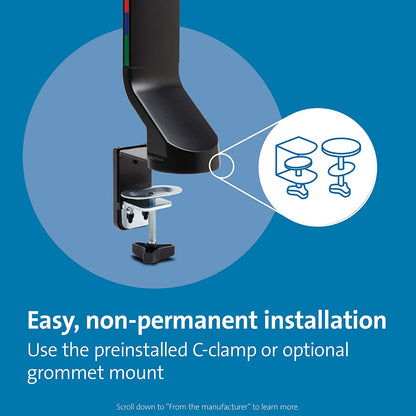 Kensington SmartFit® Space Saving Single Monitor Arm (K55512WW) Single Arm