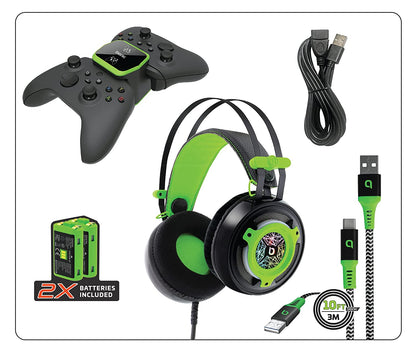 Bionik Pro Kit for Xbox Series X/S: Powerful 50Mm Driver Gaming Headset -Controller Charge Base -Two Battery Packs -Lynx Cable &amp; USB Cable - Xbox Series X