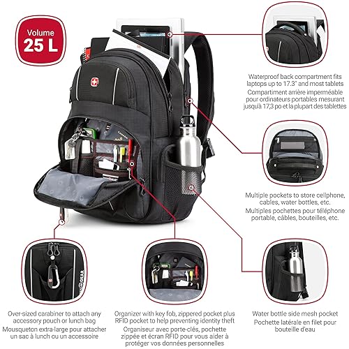 SwissGear unisex-adult Lightweight Under Seat Black