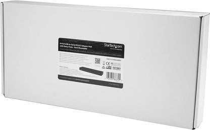 StarTech.com USB to Serial Hub - 8 Port - COM Port Retention - Rack Mount and Daisy Chainable - FTDI USB to RS232 Hub (ICUSB23208FD) 8 Port USB 2.0 Adapter