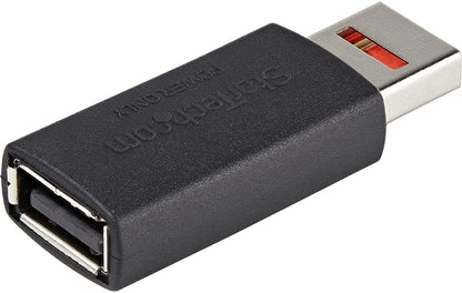 StarTech.com Secure Charging USB Data Blocker Adapter Male to Female USB-A Charge-Only Adapter No-Data Charge/Power-Only Adapter for Phone/Tablet Data Blocking USB Protector Adapter (USBSCHAAMF)