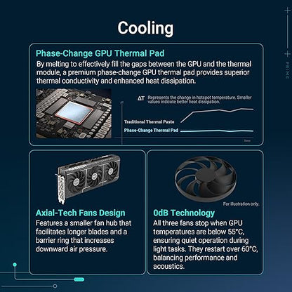 ASUS Prime Radeon™ RX 9070 OC Edition Graphics Card (PCIe 5.0, HDMI/DP 2.1, 2.5-Slot Design, axial-tech Fans, Dual Ball Fan Bearings, Dual BIOS, ASUS GPU Guard) PRIME RX9070|OC|16GB|EVO