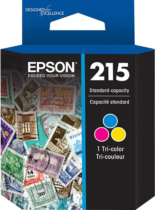 EPSON T215 -Ink Standard Capacity Tricolor -Cartridge (T215530-S) for select Epson WorkForce Printers 1 Size