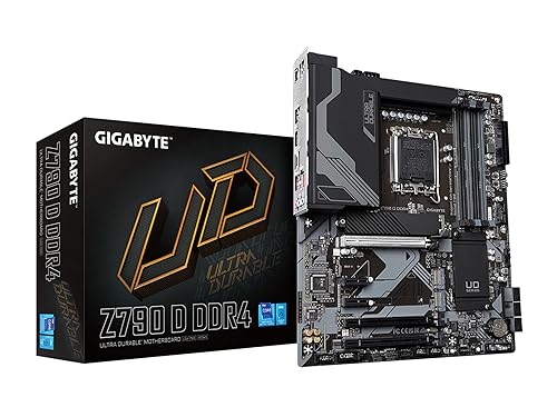 GIGABYTE Z790 D DDR4 (LGA 1700/ Intel/ Z790/ ATX/ DDR4/ Triple M.2/ PCIe 5.0/ USB 3.2 Gen2X2 Type-C 2.5GbE LAN/PCIe EZ-Latch/Multi-Key/Motherboard) Z790 Z790 D DDR4 Bundle