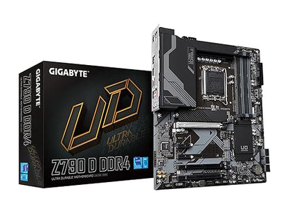 GIGABYTE Z790 D DDR4 (LGA 1700/ Intel/ Z790/ ATX/ DDR4/ Triple M.2/ PCIe 5.0/ USB 3.2 Gen2X2 Type-C 2.5GbE LAN/PCIe EZ-Latch/Multi-Key/Motherboard) Z790 Z790 D DDR4 Bundle