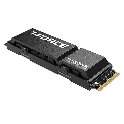 TEAMGROUP T-Force G70 PRO Aluminum Heatsink 1TB DRAM SLC Cache 3D TLC NAND NVMe InnoGrit PCIe Gen4x4 M.2 2280 Gaming Internal SSD Works with PS5 Read/Write 7400/6200 MB/s TM8FFH001T0C128 1TB G70 PRO w/ Heatsink