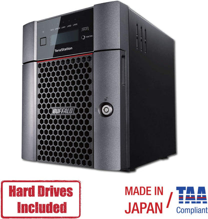 BUFFALO TeraStation 5410DN Desktop 32 TB NAS Hard Drives Included TeraStation 5410 Desktop 4 Drive Bays 32 TB