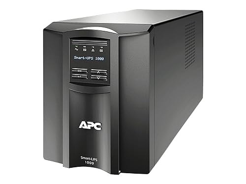 APC SMT1000C 1000VA Smart-UPS with SmartConnect, Pure Sinewave UPS Battery Backup 1000VA Floor Standing