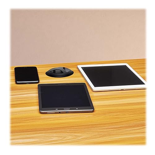 Tripp Lite Safe-IT Pop-Up Desktop Charging & Power Strip Grommet Desk Cord Cable Hole Cover, 2 Standard Outlets + 2 USB-A Charging, 6 Foot Cord, (PS22POPAM)