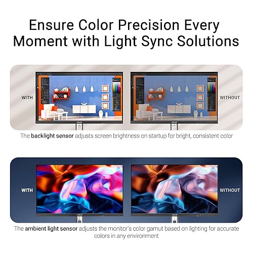 ASUS ProArt Display 27” 5K HDR Professional Monitor (PA27JCV) - 5K (5120 x 2880), IPS, 99% DCI-P3, 100% sRGB, ?E < 2, USB-C PD 96W, Calman Verified, Color Accurate, Auto KVM, LuxPixel, 3 yr Warranty
