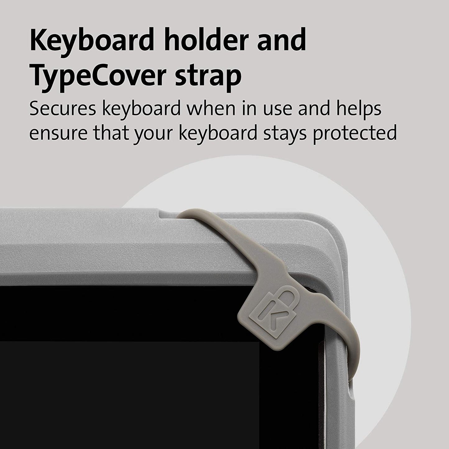 Kensington Blackbelt™ 2nd Degree Rugged Case for Surface Pro 7, 7+, 6, 5, &amp; 4 - Silver (K97802WW) Silver Surface Pro 7