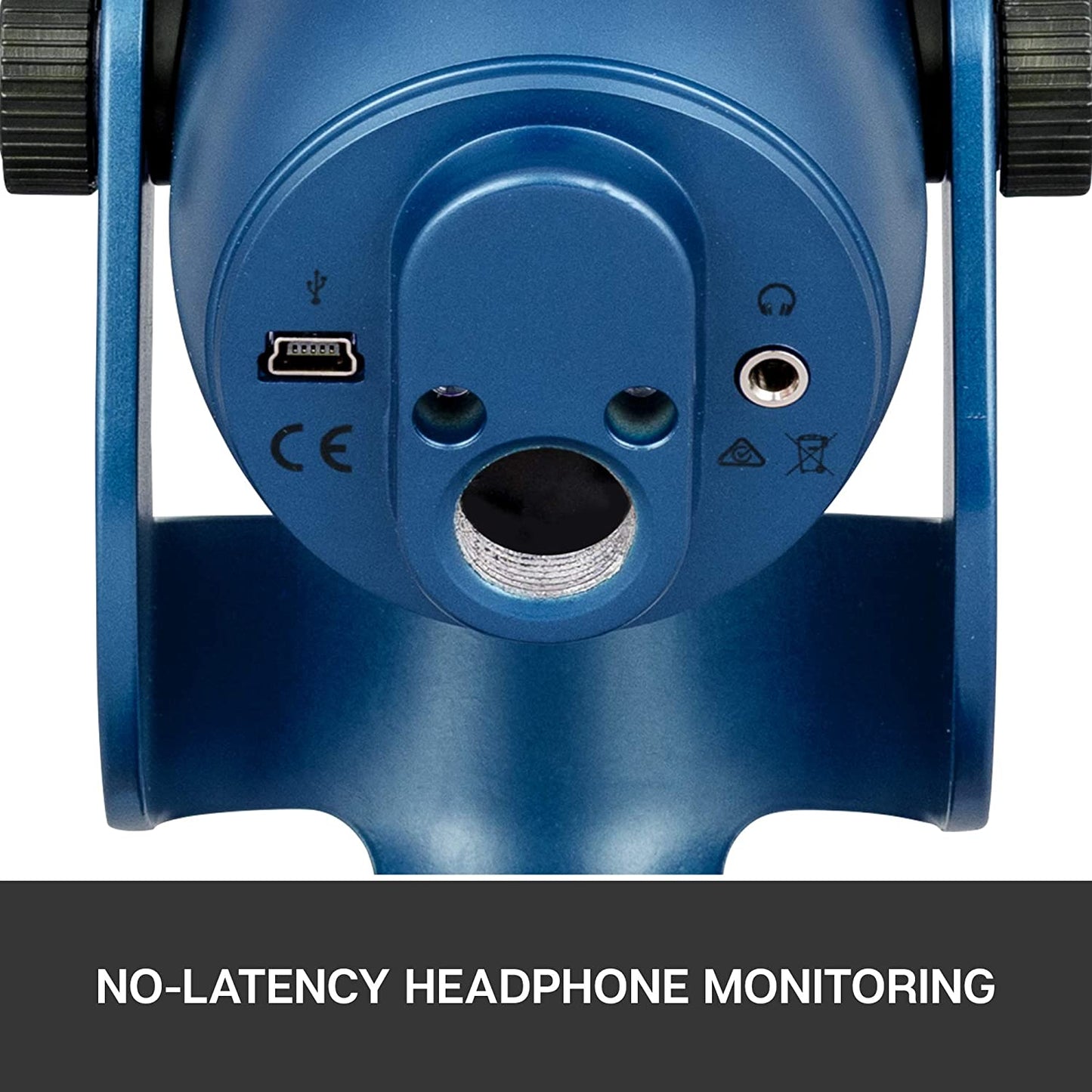 Blue microphones Blue Yeti USB Microphone for Recording, Streaming, Gaming, Podcasting on PC and Mac, Condenser Mic for Laptop or Computer with Blue VO!CE Effects, Adjustable Stand, Plug and Play – Midnight Blue