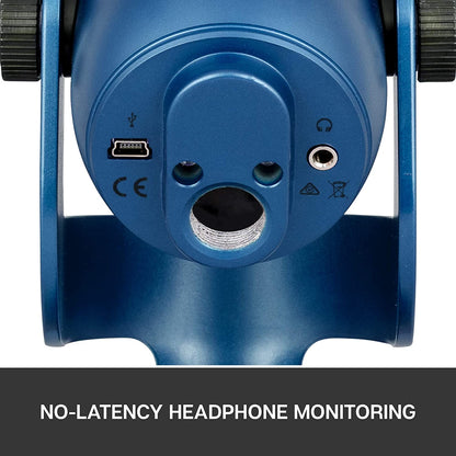 Blue microphones Blue Yeti USB Microphone for Recording, Streaming, Gaming, Podcasting on PC and Mac, Condenser Mic for Laptop or Computer with Blue VO!CE Effects, Adjustable Stand, Plug and Play – Midnight Blue