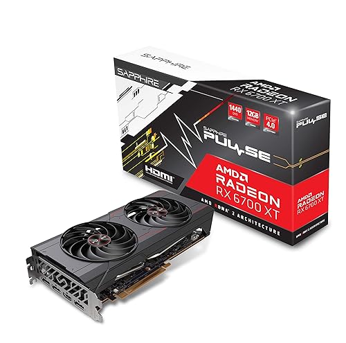 Sapphire 11306-02-20G Pulse AMD Radeon RX 6700 XT Gaming Graphics Card with 12GB GDDR6, AMD RDNA 2