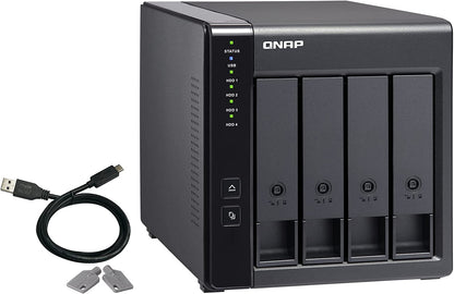 QNAP TR-004 4 Bay USB Type-C Direct Attached Storage (DAS) with hardware RAID (Diskless) 4-bay DAS