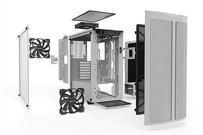 be quiet! Pure Base 500DX ATX Midi Tower PC case | ARGB | 3 Pre-Installed Pure Wings 2 Fans | Tempered Glass Window | White | BGW38 BGW38 Case