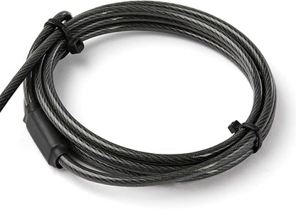 StarTech.com 6.5' (2m) 3-in-1 Universal Laptop Cable Lock - Keyed Laptop/Desktop Security Cable Lock Compatible w/K-Slot, Nano &amp; Wedge Slot Computer - Anti-Theft Steel Cable Lock w/Keys (LTULOCKKEY)