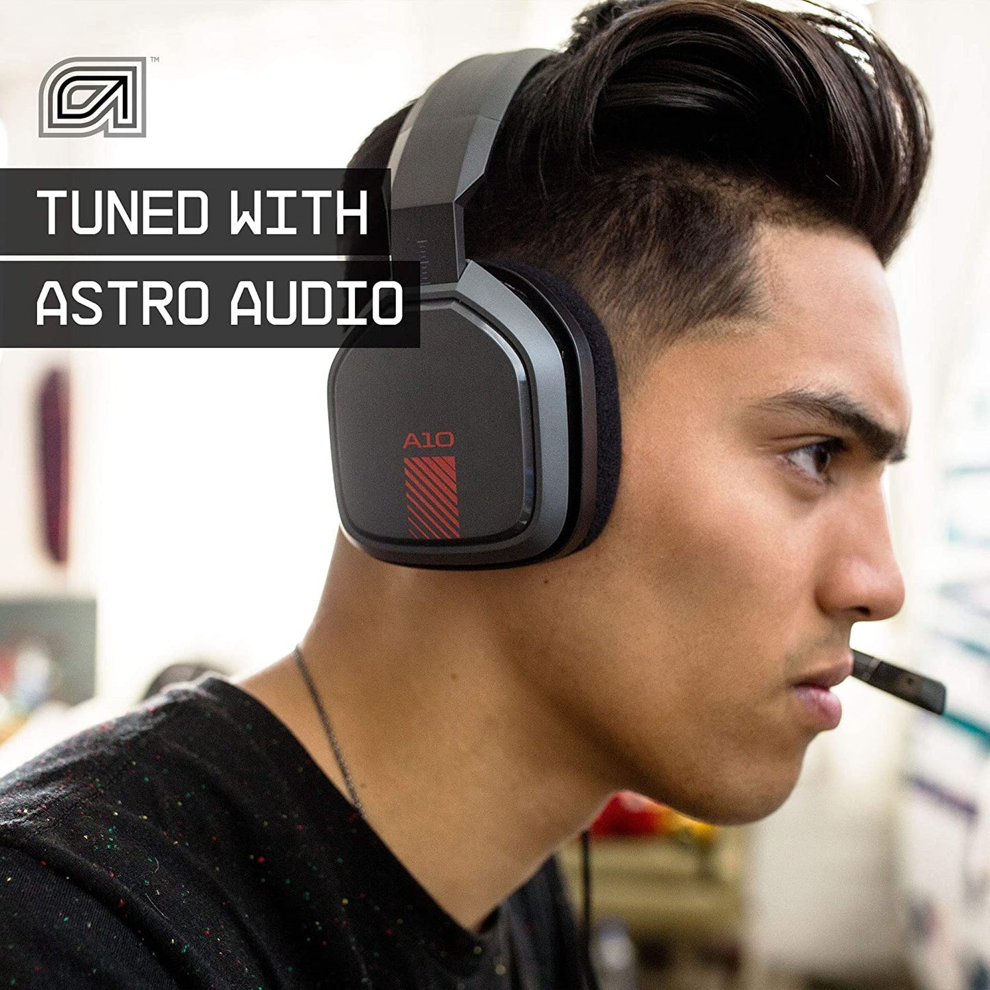ASTRO Gaming A10 Wired Gaming Headset, Lightweight and Damage Resistant, ASTRO Audio, 3.5 mm Audio Jack, for Xbox Series X|S, Xbox One, PS5, PS4, Nintendo Switch, PC, Mac- Black