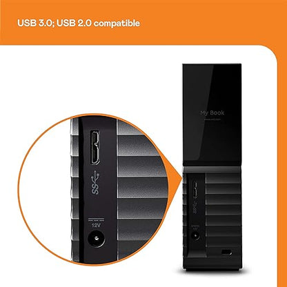Western Digital WD My Book WDBBGB0120HBK 12 TB Desktop Hard Drive - External - Black