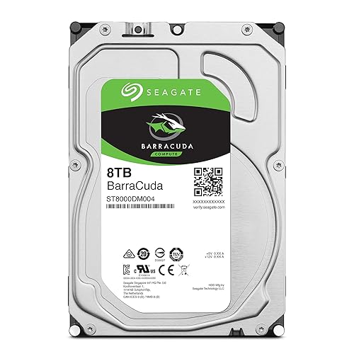 Seagate ST8000DM004SP Hard Drive - BarraCuda ST8000DM004 8 TB 3.5 Internal SATA (SATA/600) Desktop PC, Server, Storage System Device Supported 5400rpm 190 MB/s Maximum Read Transfer Rate 2 Year Warranty